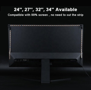 RGBIC LED Strip Monitor Back Light for PC 5V <strong>USB</strong> Powered Color Sync <strong>Game</strong> Music Mode IP65 Fits 24-34 Inch <strong>Computers</strong> - Product Image 4