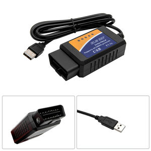 CE/RoHS证书!!obd 2扫描工具v1.5 usb电缆16针接口obd连接器obd加密狗usb电缆诊断工具扫描仪