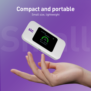 SUNCOMM แบบพกพาพ็อกเก็ตมือถือ 5G MiFis X65 ฮอตสปอต Wi-Fi 5000mAh Dual-Band WiFi 6 ไร้สายเครือข่ายโมเด็ม 4G 5G เราเตอร์ MiFis