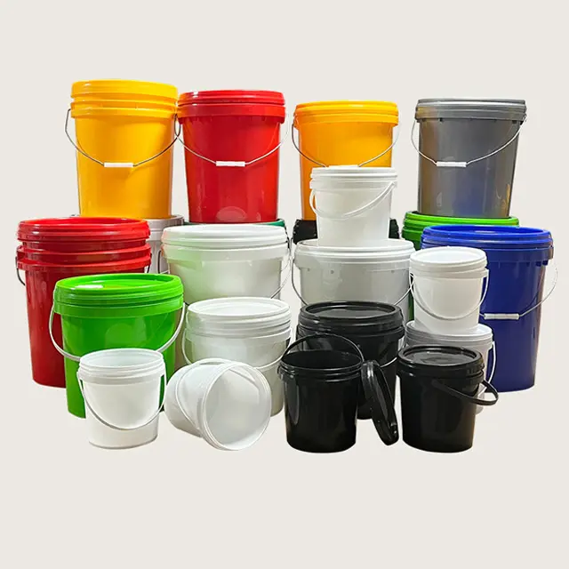 Groothandel 200ml-25l Vierkante Plastic Emmers Met Handvat 1l Plastic Emmerpot Plastic