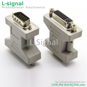 Adaptador VGA15 D Sub de 15 pines macho a DVI24 + 5 hembra para ordenador - Product Image 4