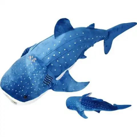 Super Soft 100cm Stuffed Animal Shark Whale Plush Toy Quality Factory Custom Design for Kids Unisex Filled with PP Cotton