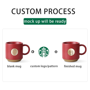 Matte Blue with <strong>Star</strong> Design 12 oz Catering Mugs Cup Set with Handle for <strong>Coffee</strong>, Tea, Cocoa, Milk Ceramic Stoneware Drinkware Set - Product Image 6