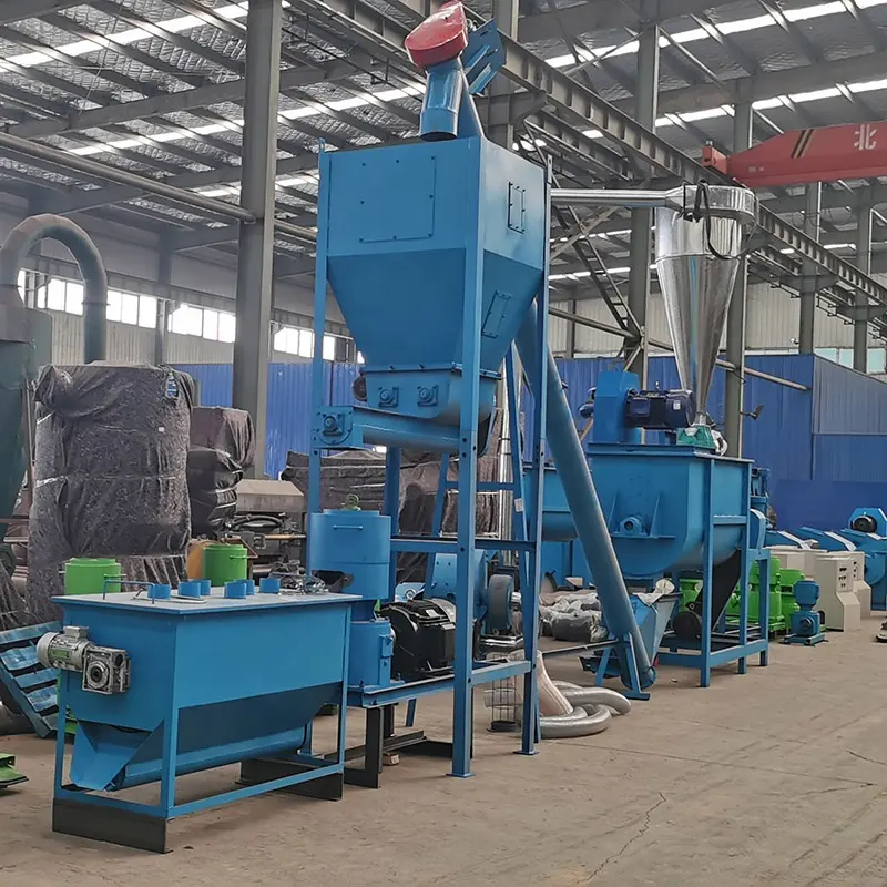 1.5 tons per hour poultry livestock chicken cattle feed manufacturing plant pig feed mixer and crusher