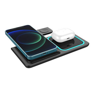 3 in 1 Wireless <strong>Charger</strong> Stand 3 in One Folding Wireless <strong>Charger</strong> X455 with Night Light for <strong>All</strong> Mobile Phones - Product Image 2