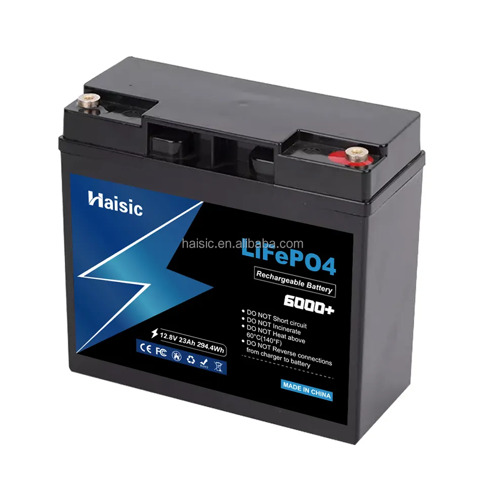 Penjualan Terbaik Kelas A 12.8V 23ah 294.4wh Lifepo4 Baterai Isi Ulang untuk Penyimpanan Energi Ekstra Panjang 6000 Siklus