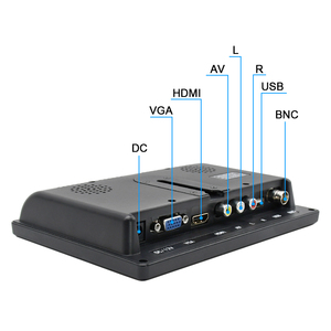 Nuevo MODELO DE Monitor LED CCTV de 7 pulgadas con compatibilidad HDMI PC Altavoz incorporado para uso en escritorio - Product Image 6