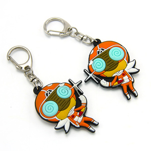 Tùy chỉnh phim hoạt hình 2D 3D mềm cao su PVC Keychain Anime <span class=keywords><strong>Keroro</strong></span> Silicone vòng chìa khóa cho chương trình khuyến mãi & Carabiners - Product Image 4