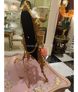 مرآة أمريكية أوروبية عتيقة للطاولة طاولة غرفة المعيشة مرآة برونزية لزينة طاولة الزينة إكسسوارات منزلية - Product Image 3