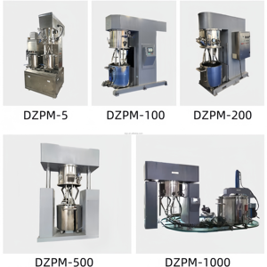 Yüksek kaliteli katot ve anot üretimi için DZJX 5 20 litre poliüretan vakum çift planet mikser karıştırma ekipmanları - Product Image 6