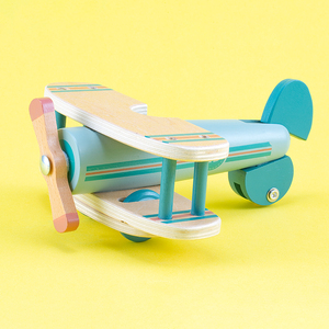 Nhỏ Sáng Tạo Bằng Gỗ Trượt Máy Bay Cổ Điển Giáo Dục Đồ Chơi Cho Trẻ Em Mô Hình Thể Thao Đồ Chơi Với Nhai Tính Năng - Product Image 1