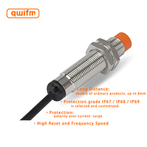 Venta caliente M12 sensor de proximidad de interruptor inductivo de 8mm de larga distancia