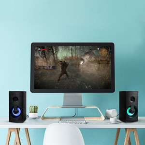 サブウーファー付きコンピュータースピーカーUSBマルチメディアミニスピーカーPC用コンピューター小型デスクトップテーブルスピーカー - Product Image 1