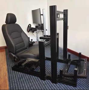 Simucupe Formula Sim Racing Cockpits Soporte de asiento Teclado Freno de mano Conducción Simulador de juegos