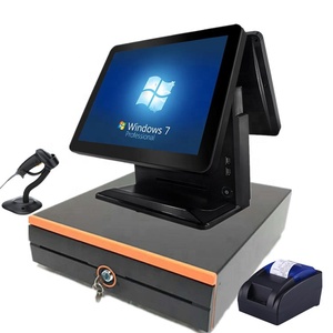 15inch Touch Screen Pos <strong>Computer</strong> Cash Register /epos for Supermarket <strong>Window</strong> Pos Machine with Thermal Printer - Product Image 1