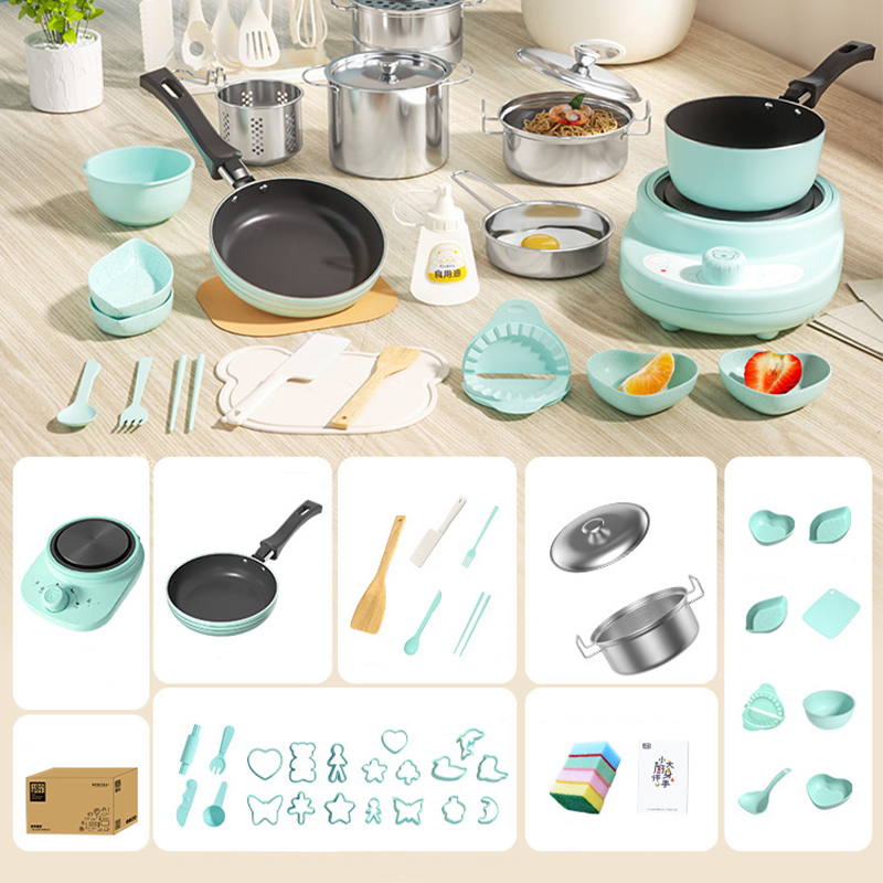Juego de Cocina de Juguete para Niños Blue-139