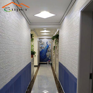 Quảng Châu Trang Trí Nội Thất Pannelli 3D Mặt Tiền Panel PE Bọt Gạch Dán Tường Nghệ Thuật Giấy - Product Image 6
