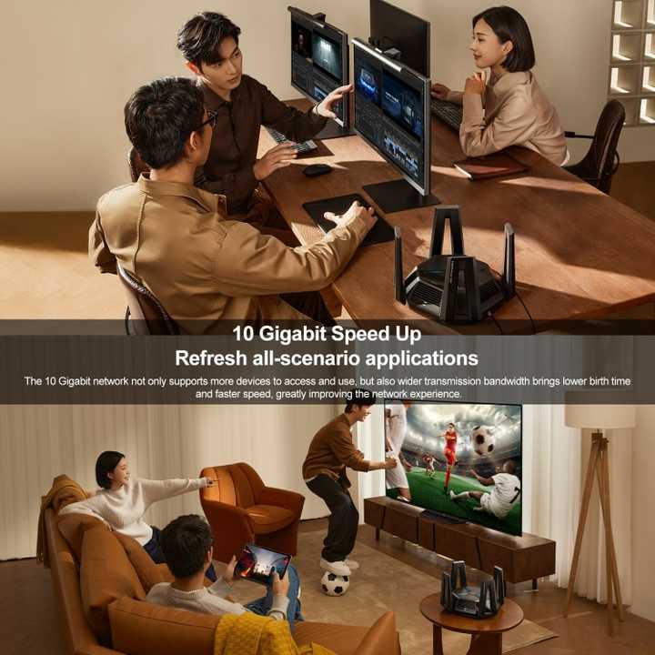 Original Xiaomi WiFi Router 10 Gigabit Tri-Band Wireless Mesh Network Game Acceleration Repeater