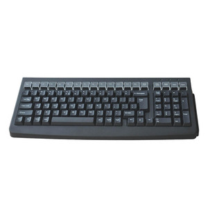 Teclado programable POS Teclado de membrana USB con lector MSR de 3 pistas para punto de venta KB101R - Product Image 2