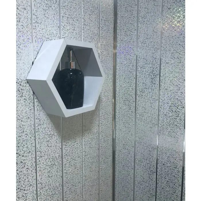 Panneaux muraux espace de salle de bain en Pvc, 3d, panneau contemporain pour matériel de construction, panneau décoratif d'extérieur, 120x10mm, 12 pièces