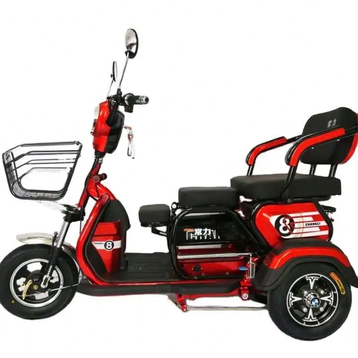 Dykang li 2020 — tricycle électrique pliable à trois roues, aide à pédales avec siège passager