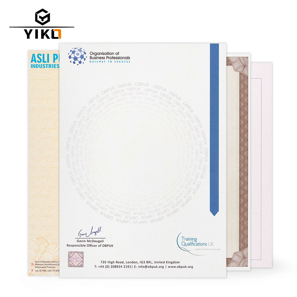 Papier à en-tête personnalisé