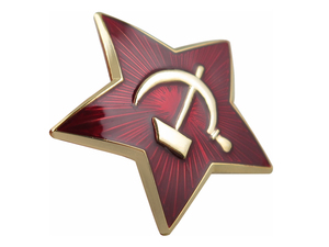 Factory Custom Hard Enamel Pin Custom Shield Shape Red Star Flag Emblem Russia Lapel Pin <strong>Badge</strong>