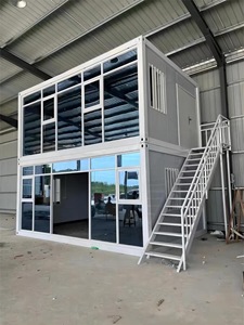 Ensamblar contenedor móvil impermeable de 2 pisos Contenedor modular de oficina para oficina de trabajadores - Product Image 2