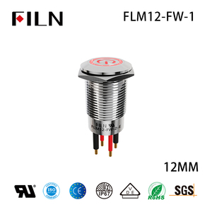 Factory 12mm Momentary <strong>Push</strong> <strong>Button</strong> <strong>Switch</strong> Mini Self-reset <strong>Button</strong> <strong>Switch</strong> with LED - Product Image 4