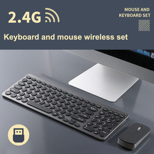 Diseño de moda silencioso recargable Mac teclado y mouse 2,4G Conjunto Combinado inalámbrico - Product Image 2