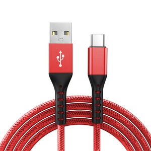 3ft 6ft 10ft uzun gerçek 3A naylon örgü alüminyum alaşım orijinal Usb C tipi hızlı şarj veri kabloları için cep telefonu - Product Image 1