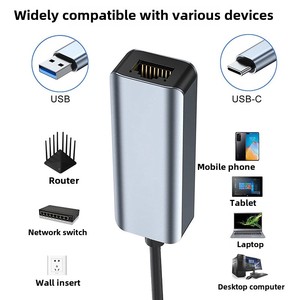 Gigabit porta di rete convertitore USB tipo-C RJ45 adattatore WiFi Computer portatile Wireless cavo di rete adattatore Driver-Free Stock - Product Image 5