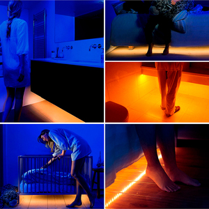 SX-Luz Led de debajo de la cama con Sensor de movimiento activado, iluminación Flexible, tira Led 2835 con temporizador de apagado automático, Kit de Sensor de movimiento - Product Image 6