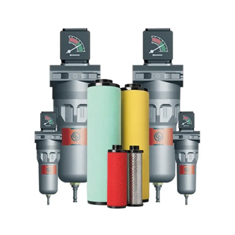 Aria compressa pura Quincy CP ad alta efficienza secondo i filtri della linea del compressore d'aria standard ISO