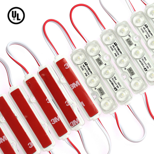 100Pcs Pack 1.2W 6500K White Light <strong>LED</strong> Modules <strong>12V</strong> DC 100Lm for Advertising Light Box 3030smd With Lens - Product Image 1
