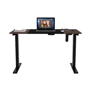 可扩展的现代风格电动坐对站高度可调金属电脑桌 - Product Image 1