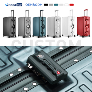 Özelleştirilebilir PC alüminyum çerçeve bagaj sert kabuk kilitli valizler TSA kilidi ile taşıma için çoklu boyutları-kontrol bagaj - Product Image 6