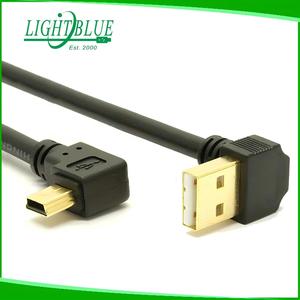 Down Angle USB Male Right Angle 90 Degree Mini USB Cord for Kodak Canon ELPH Nikon Coolpix Camera ps4 <strong>ps3</strong> <strong>Controller</strong> Garmin GPS