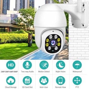 新款Qearim深圳工厂智能安全摄像头8MP无线摄像头3.6毫米镜头IPC360家用2.0英寸Ptz无线摄像头 - Product Image 6
