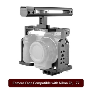 Andoer C15-B soğuk ayakkabı dağı ile kamera kafesi + üst kolu kiti Z6/Z7 DSLR kamera ile uyumlu - Product Image 4