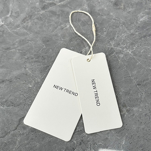 Recyclable Custom Private Brand Logo Clothing <strong>Tags</strong> for Clothes Price <strong>Tag</strong> Price Label <strong>Hang</strong> <strong>Tag</strong> <strong>With</strong> <strong>String</strong> - Product Image 1