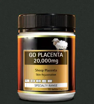 Prodotto di bellezza private label anti-età sbiancante per la pelle vitamina E placenta di pecora capsule softgel con estratto di placenta di pecora