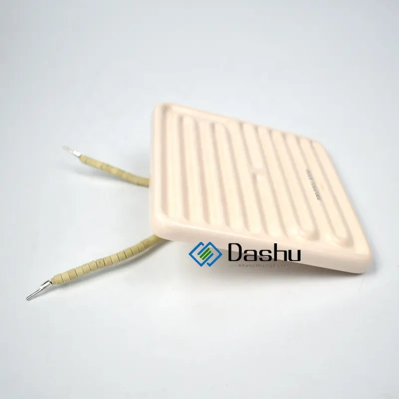 DaShu 120x 120mm600wフラット赤外線セラミックヒーター12v220vパネル電気ヒーター部品プラスチックの加熱