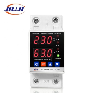 JIUJI <strong>Voltage</strong> Regulators Digital Current <strong>Voltage</strong> Protector Din Rail Adjustable Over Under <strong>Voltage</strong> Protector - Product Image 2