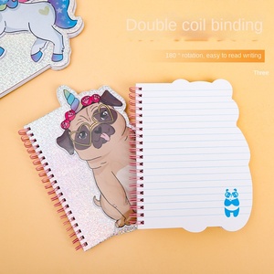Cuốn sách cuộn xoắn ốc giá trị cao sáng tạo cho học sinh tiểu học dễ thương phim hoạt hình động vật nhỏ ngoài hành tinh 60 giấy cho nhật ký - Product Image 4