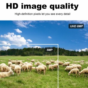 安信石8MP PoE即插即用IP摄像机易于使用，具有人体检测音频和双光/红外全彩支持闭路电视摄像机 - Product Image 4
