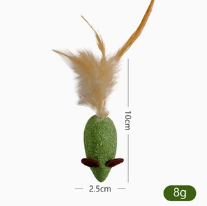 Mouse Shape Natural <strong>Catnip</strong> Cat Toys with Feather Sivervine Stick <strong>Catnip</strong> Cat Toy - Product Image 6