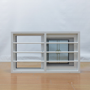 Design cinese finestra di vetro scorrevole in lega di alluminio con struttura in acciaio inossidabile rete per schermo a prova di vento modello di apertura orizzontale - Product Image 2
