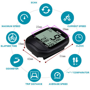 Multifunción impermeable interior/exterior ejercicio bicicleta ordenador inteligente Sensor electrónico odómetro para uso en bicicleta de carretera - Product Image 2
