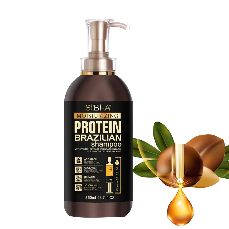 Melhor etiqueta privado de queratina natural cabelo e couro cabeludo cuidados nutritivos shampoo para cabelos secos e danificados oem